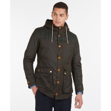 Barbour JBS Wax Flight Jacket — Archive Olive