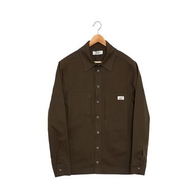 Gabardine Shirt — Dark Olive