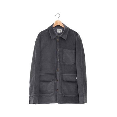 Multi-Pocket Corduroy Shirt kordbársony ing— Dark Gray