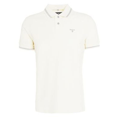 KnowledgeCotton Apparel Two-toned Knitted Polo Shirt — Mist Yellow