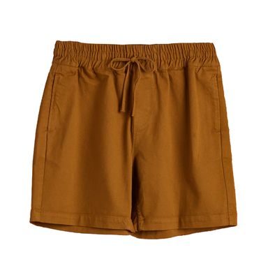 Brooksfield Linen Weekend Shorts — Mocha