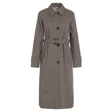 Barbour Alberta Wool Trench Coat — Blaze Red