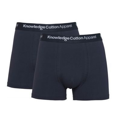 Pamut boxeralsó Knowledge Cotton Apparel Maple - Total Eclipse (2 db)