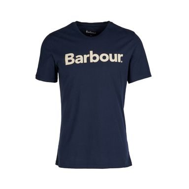 Pamut felső Barbour Logo Tee - New Navy