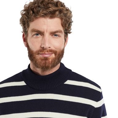 Armor Lux Striped Turtleneck Jumper