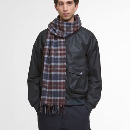 Barbour Tartan Lambswool Scarf — Midnight Oak Tartan