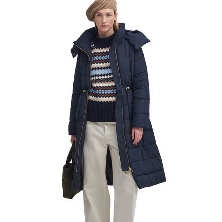 Barbour Mannue Puffer Jacket — Navy