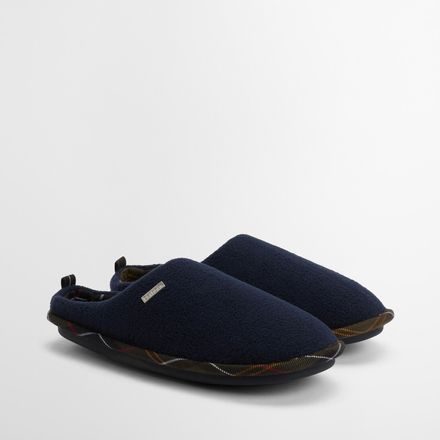 Barbour Hexham Slippers — Navy