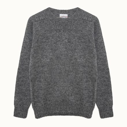 Jamieson's Saddle Shoulder Jumper — Grey