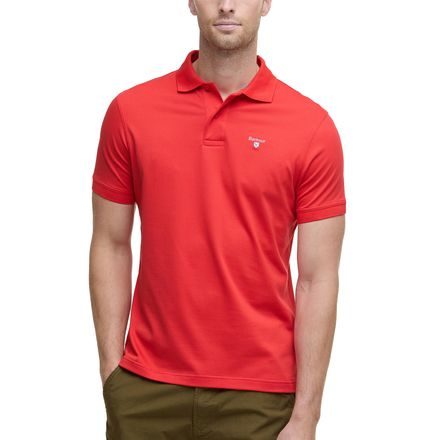 Barbour Active Tailored Fit Polo Shirt — Risk Red