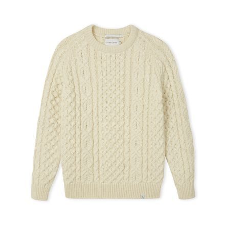 Peregrine Hudson Aran Jumper — Cream