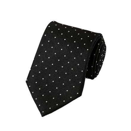 Charles Tyrwhitt Spot Silk Tie — Black