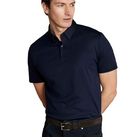 Charles Tyrwhitt Smart Jersey Polo — Navy