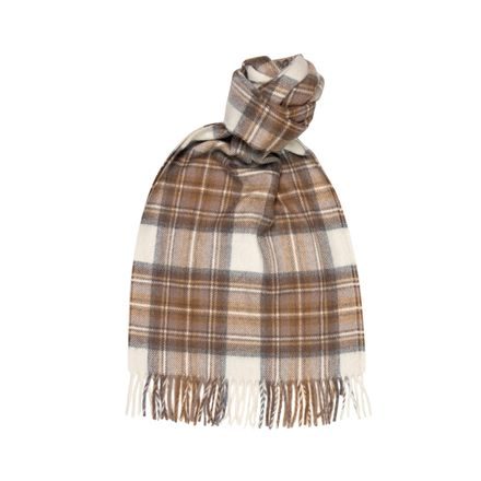 Joshua Ellis Plaid Brushed Scarf