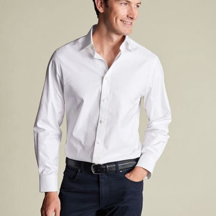 Charles Tyrwhitt Luxury Twill Shirt — White