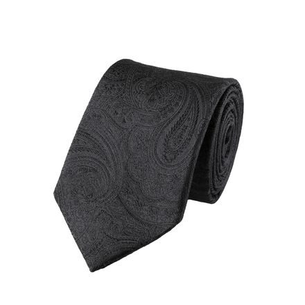 Charles Tyrwhitt Paisley Silk Tie — Black