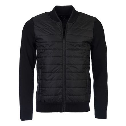 Barbour Carn Baffle Zip Through Jumper — Black