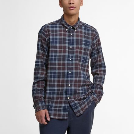 Barbour Fortrose Tailored Long-Sleeved Shirt — Midnight Oak Tartan