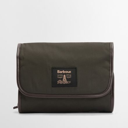 Barbour Waxed Hanging Washbag