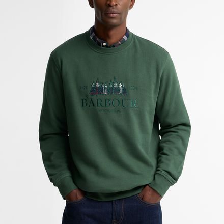 Barbour Evergreen Crew Neck Sweatshirt — Sycamore