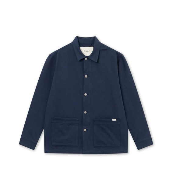 forét Angler Club Overshirt — Navy