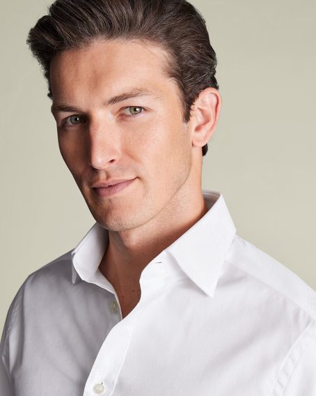 Charles Tyrwhitt Luxury Twill Shirt — White