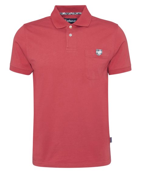 Barbour Tothill Szabott Fazonú Pólóing — Piros Fűszer
