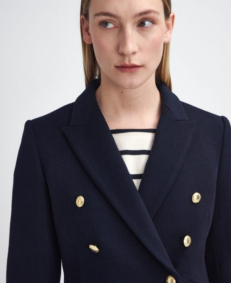 Barbour Darly Military Blazer — Navy