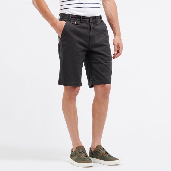 Egyszínű rövidnadrág Barbour Neuston Twill Shorts -  Navy