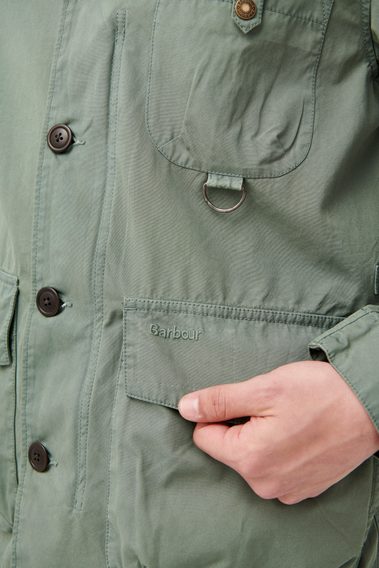 Barbour Cotton Salter Overshirt — Agave