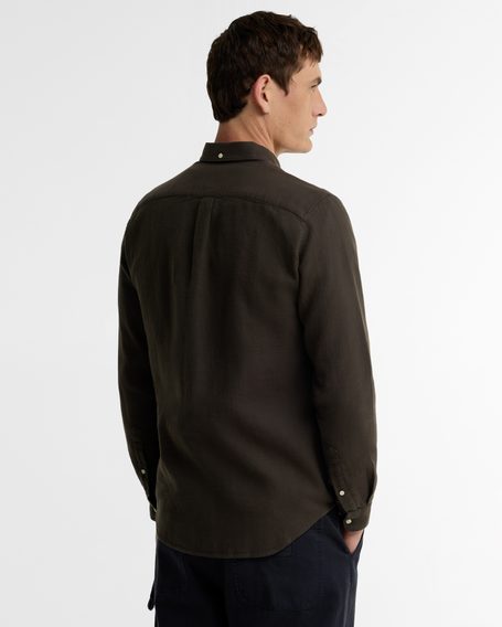Barbour Buckley Tailored Herringbone Shirt — Sage