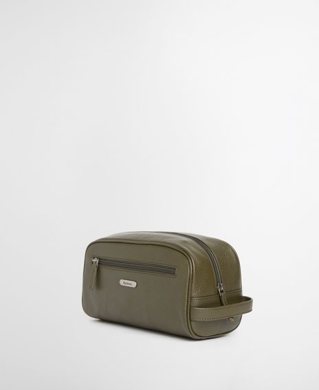 Barbour Brunton Leather Washbag