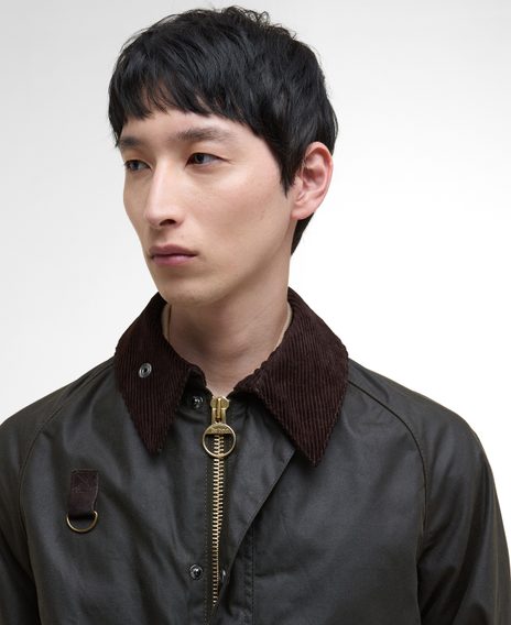 Barbour Spey Waxed Jacket — Olive