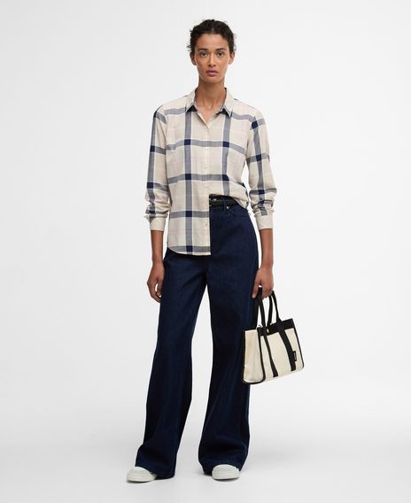 Barbour Bredon Regular Long-Sleeved Shirt — Cherry Blossom Tartan