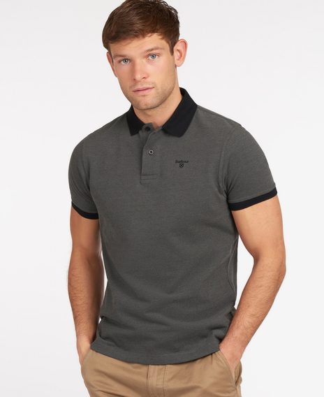 Barbour Sports Mix Polo Shirt — Black