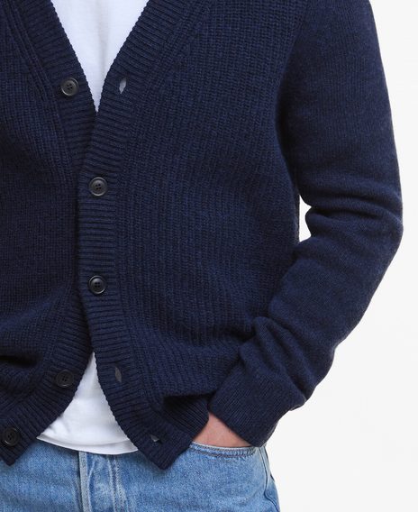 Barbour Mainland Cardigan — Navy