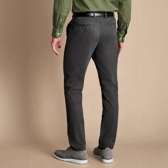 Charles Tyrwhitt Ultimate Non-Iron Chinos — Dark Grey