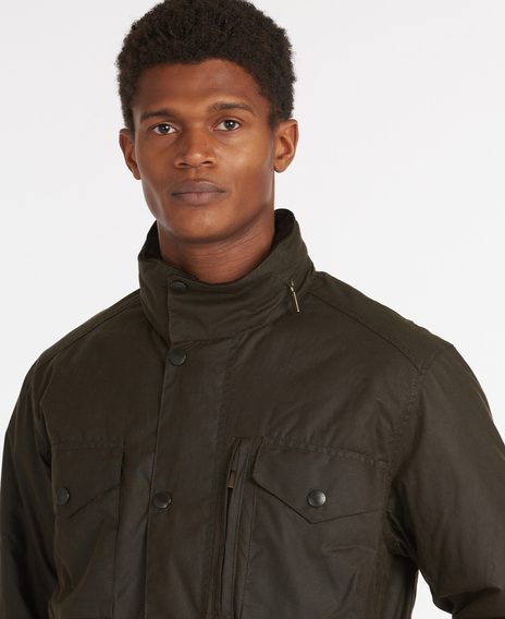 Barbour Sapper Wax Jacket — Olive