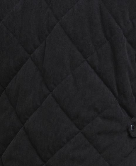 Barbour Cord Liddesdale Quilted Jacket — Classic Black