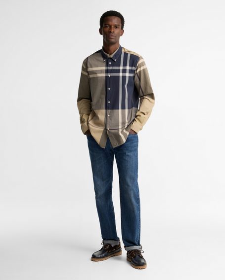 Barbour Oversized Tartan Dunoon Tailored Shirt — Birchwood Dress Tartan