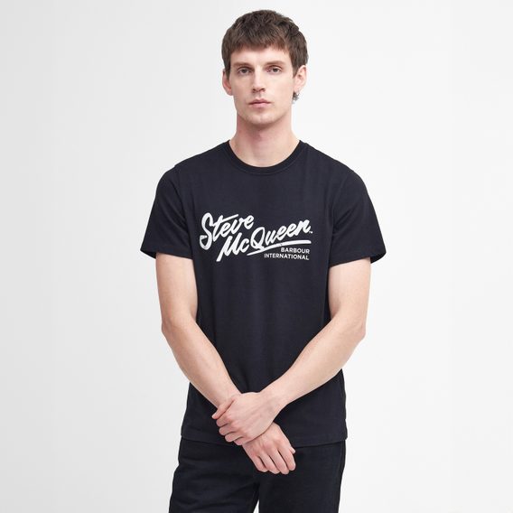 Barbour International Strike T-Shirt — Classic Black