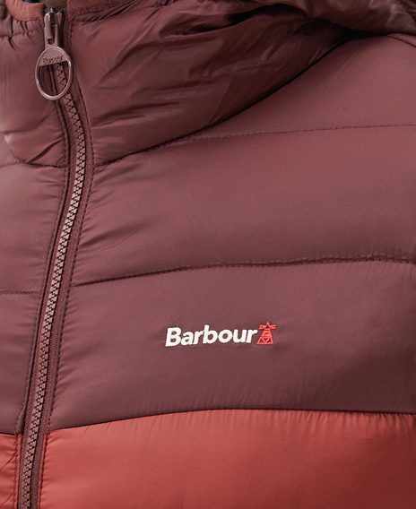 Barbour Kendle Baffle steppelt kabát — Russet