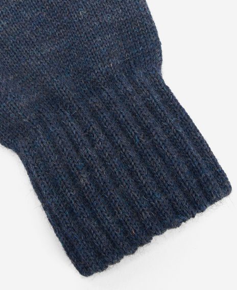 Barbour Fingerless Gloves — Navy