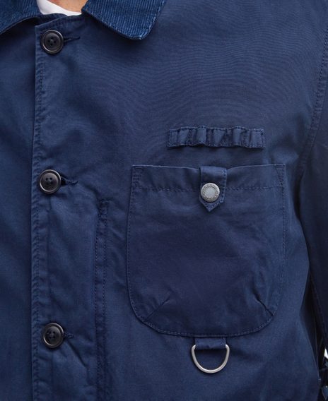 Barbour Cotton Salter Overshirt — Classic Navy