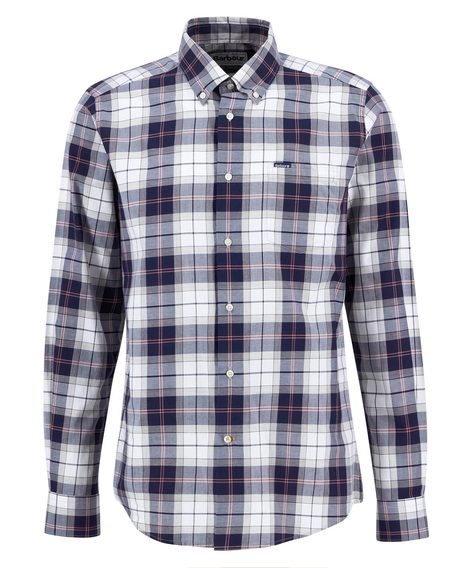 Barbour Wetheram Tailored Long-Sleeved Shirt — Riverstone Tartan