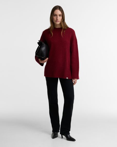 Barbour Gaia Knitted Jumper — Cranberry Red