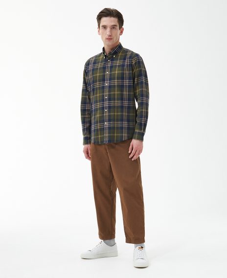 Barbour Edgar Tailored Shirt — Olive