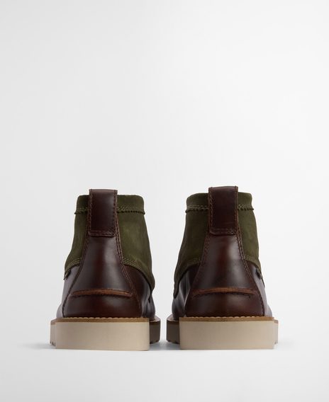 Barbour Hadston Chukka Boots — Olive