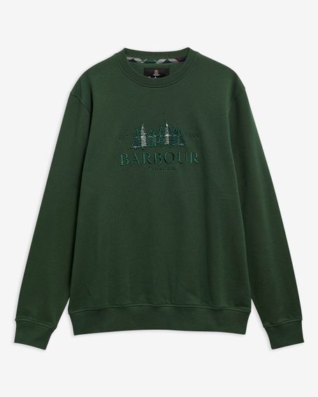 Barbour Evergreen Crew Neck Sweatshirt — Sycamore