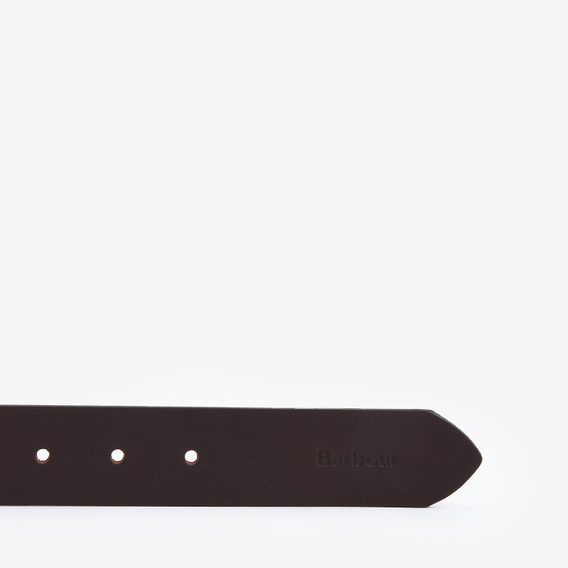 Barbour Esk Leather Belt — Brown